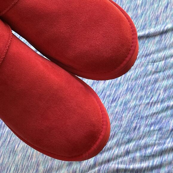 AERIE FAUX SUEDE CLASSIC PLATFORM ANKLE BOOTS SIZE 10 - Picture 4 of 9